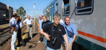 Appassionati inglesi visitano le ferrovie della Sicilia e la Stazione di Porto Empedocle C.le