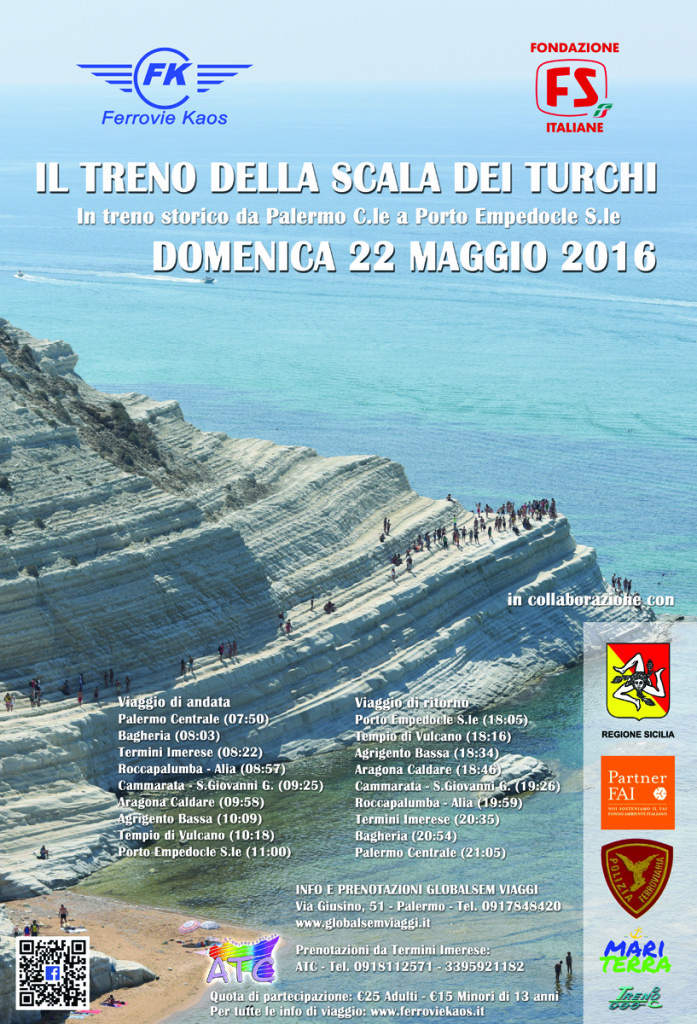 locandina treno della scala dei turchi